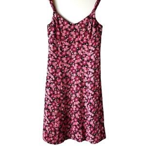 Ann Taylor Floral Pink Sleeveless Dress. Empire Waist and Excellent Condition!